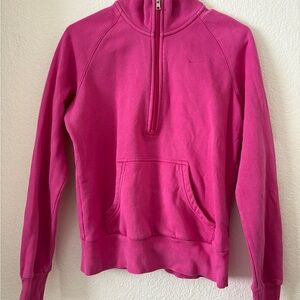 Nike Women's Pink half zip Pullover